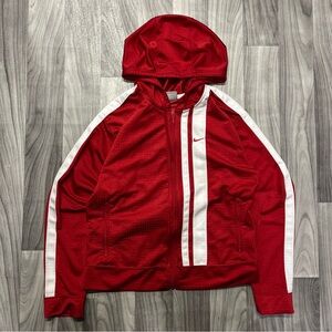 Nike Red and White Athletic Jacket